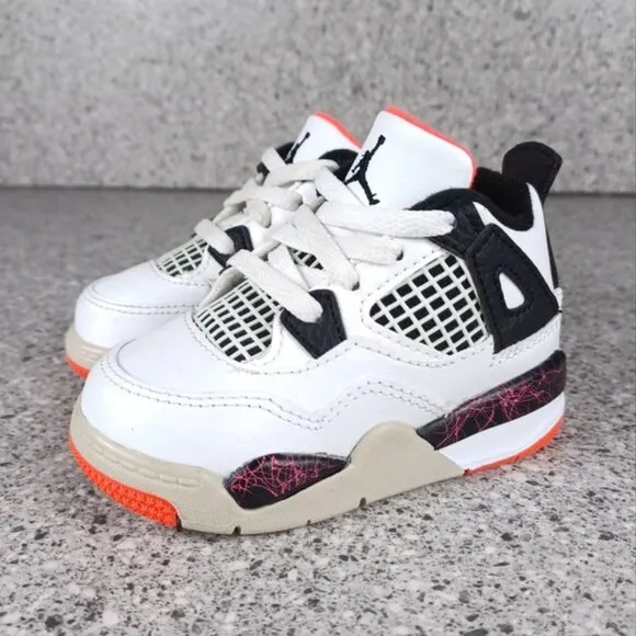 Nike Air Jordan 4 Retro Flight Nostalgia Kids 5C Sneakers Shoes