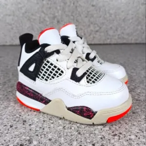 Nike Air Jordan 4 Retro Flight Nostalgia Kids 5C Sneakers Shoes