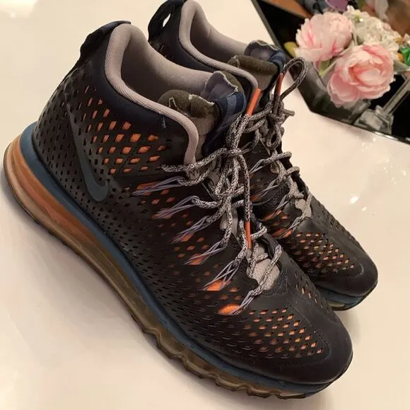 Nike Air Max Graviton Brave Black Orange High Top Shoes Men’s Sneakers Size 11,5