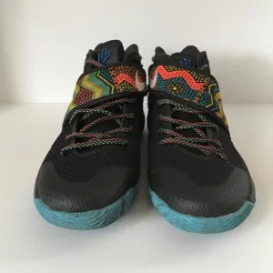 Nike Kyrie 2 black with multi-colors  size 7Y sneakers