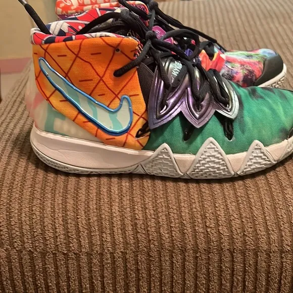 Nike Kyrie Kybird S2 Orange Green Multi Color Unisex Sneakers Size 7Y