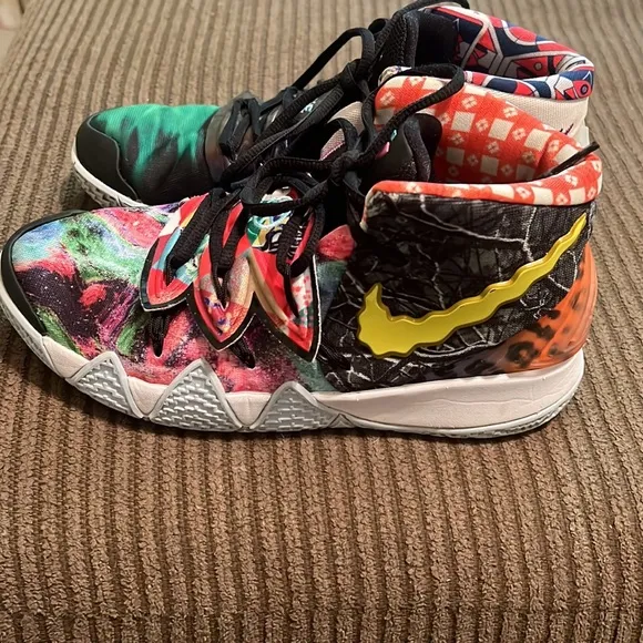 Nike Kyrie Kybird S2 Orange Green Multi Color Unisex Sneakers Size 7Y