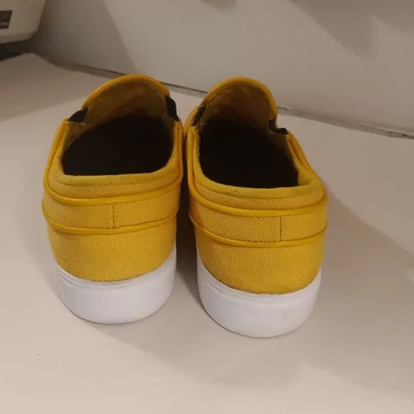 Nike Mens Stephan Janoski Yellow Skate Boarding Slip On Sneakers 6Y