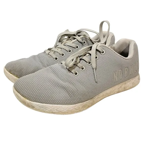 No Bull Mens Size 10 Trainer Gray Super Fabric Low Top Sneakers