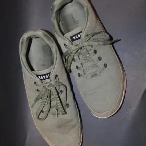 NoBull men’s size 12.5 olive military green sneakers mark shown on one shoe
