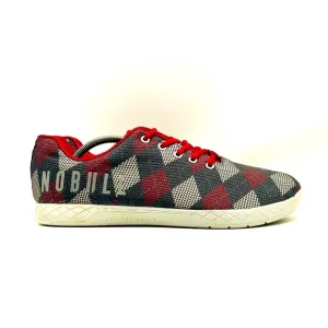 Nobull Shoes Men Size 13 Project Diamond Plaid Argyle Red Gray Sneakers