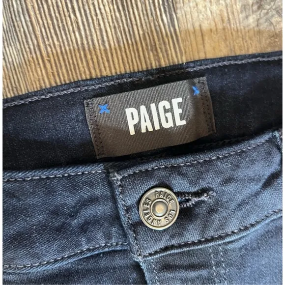 NWOT - PAIGE Dark Blue Jeans High Rise Manhattan Straight Leg 31