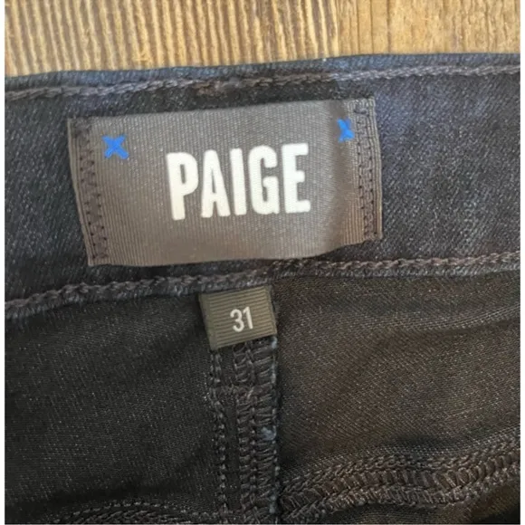 NWOT - PAIGE Dark Blue Jeans High Rise Manhattan Straight Leg 31