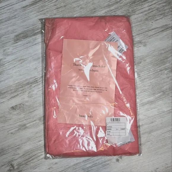 NWT House of CB Lil French Pink Floaty Mini Skirt in Dianthus Size L  / XL