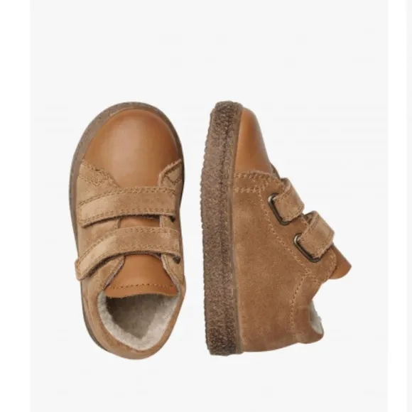 NWT NATURINO ALBUS VL Wool-lined sneakers in Cognac