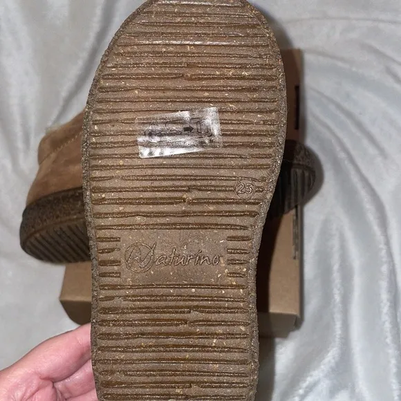 NWT NATURINO ALBUS VL Wool-lined sneakers in Cognac