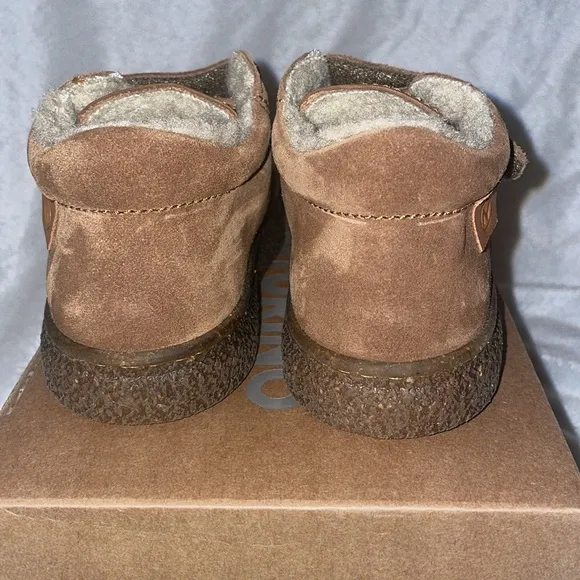 NWT NATURINO ALBUS VL Wool-lined sneakers in Cognac