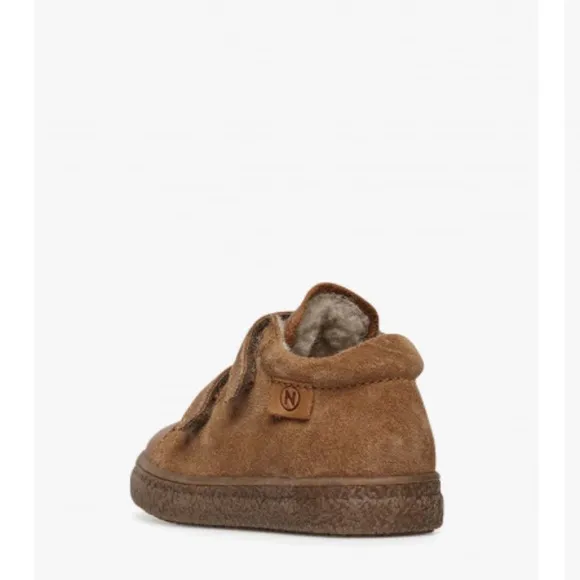 NWT NATURINO ALBUS VL Wool-lined sneakers in Cognac