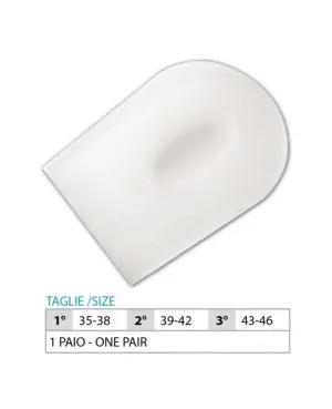 OK PED Flat Silicone Heel Cup - Ref. 99 ST