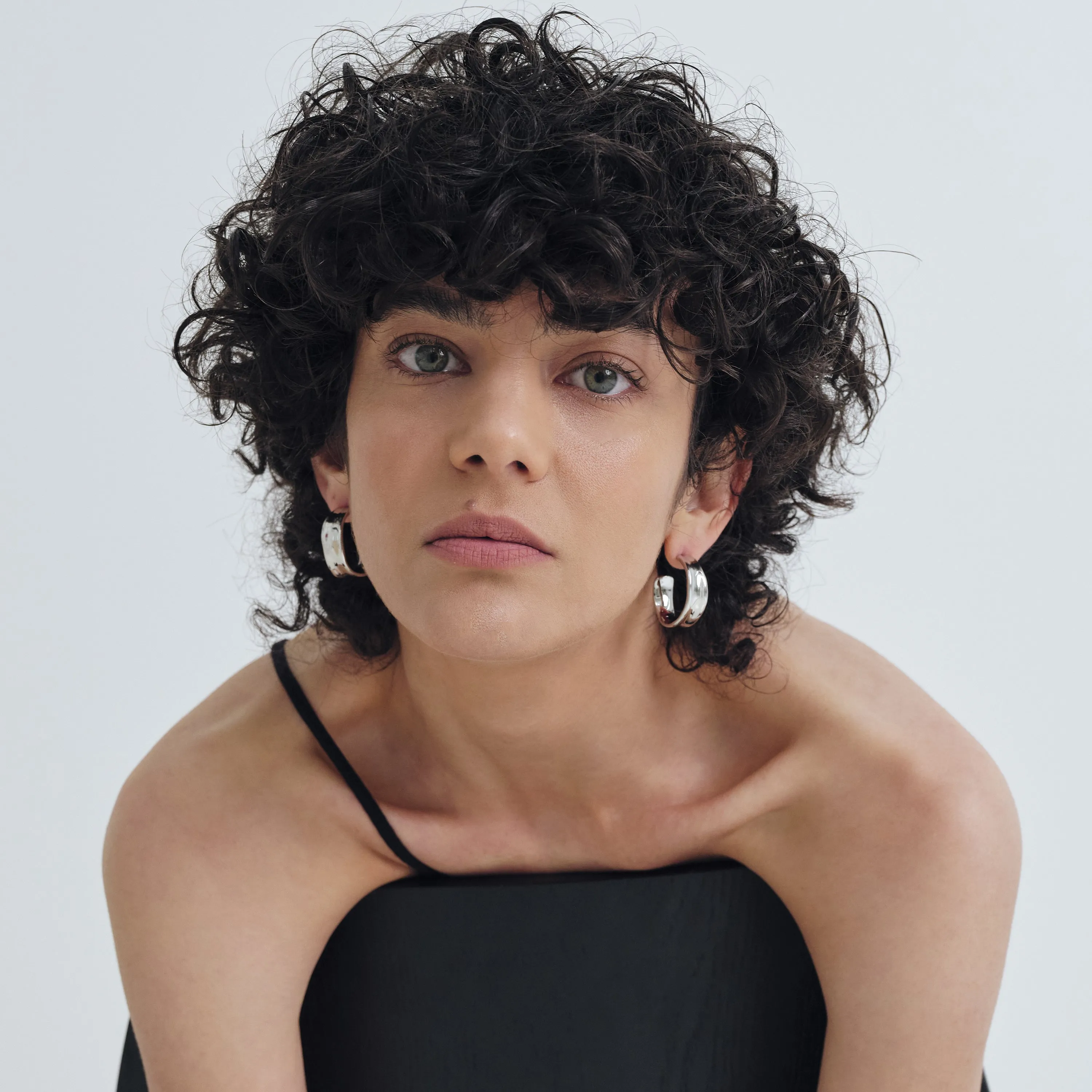 Organic Wide Hoop Earrings