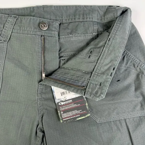 Outdoor Research Womens Wallflower Bermuda Shorts Charcoal Windowpane 6 New