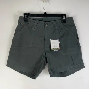Outdoor Research Womens Wallflower Bermuda Shorts Charcoal Windowpane 6 New