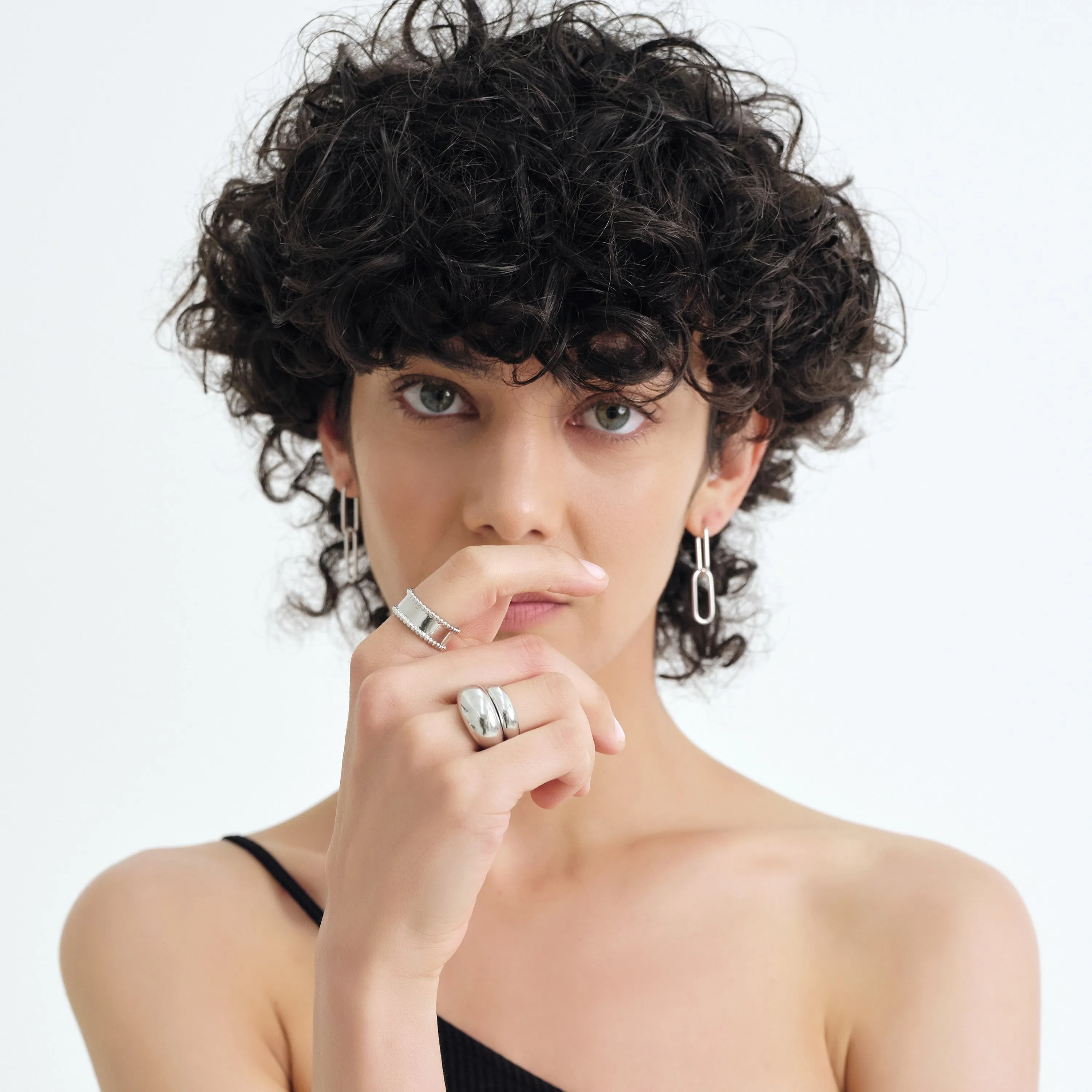 Paperclip Chain Drop Earrings