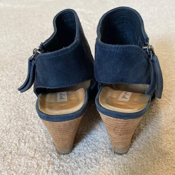 Paul Green suede peep toe heels