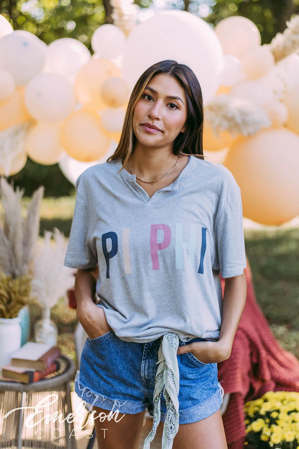 Pi Beta Phi Gray Recruitment Tee