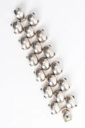 Pillow Ladder Sterling Silver Bracelet