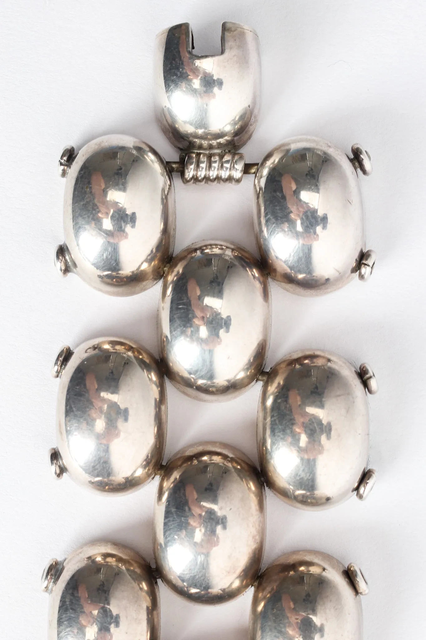 Pillow Ladder Sterling Silver Bracelet