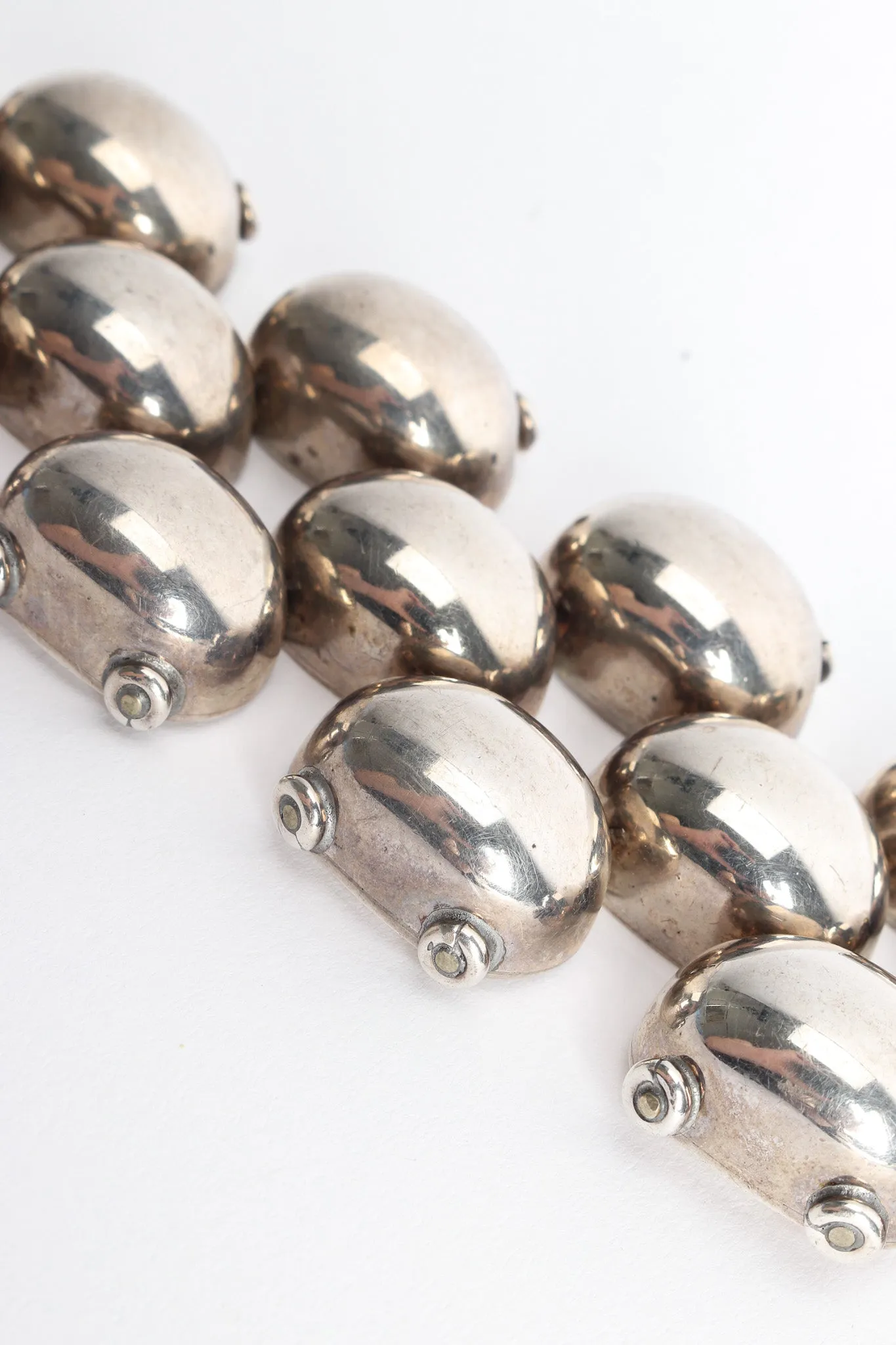 Pillow Ladder Sterling Silver Bracelet