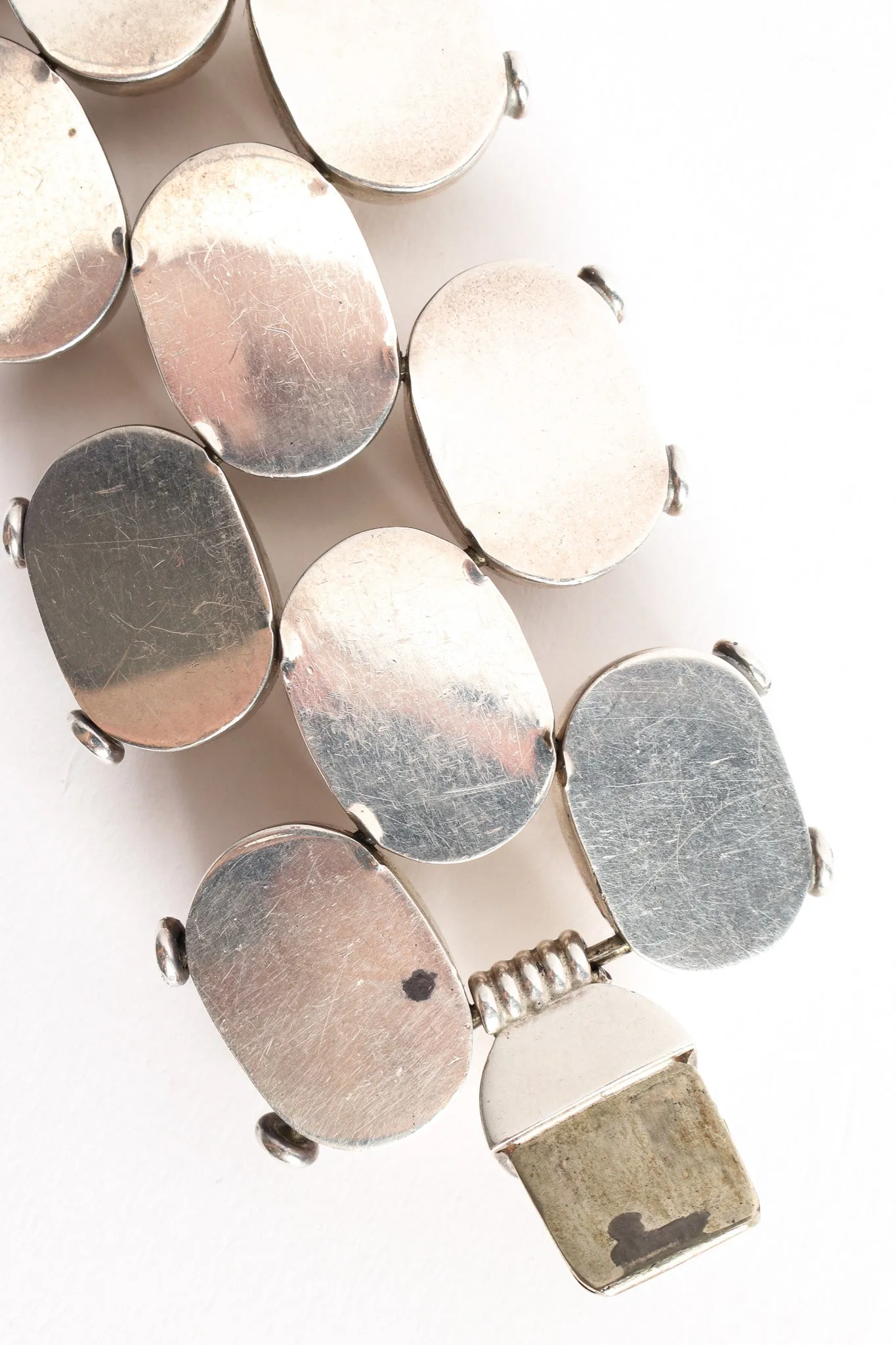 Pillow Ladder Sterling Silver Bracelet