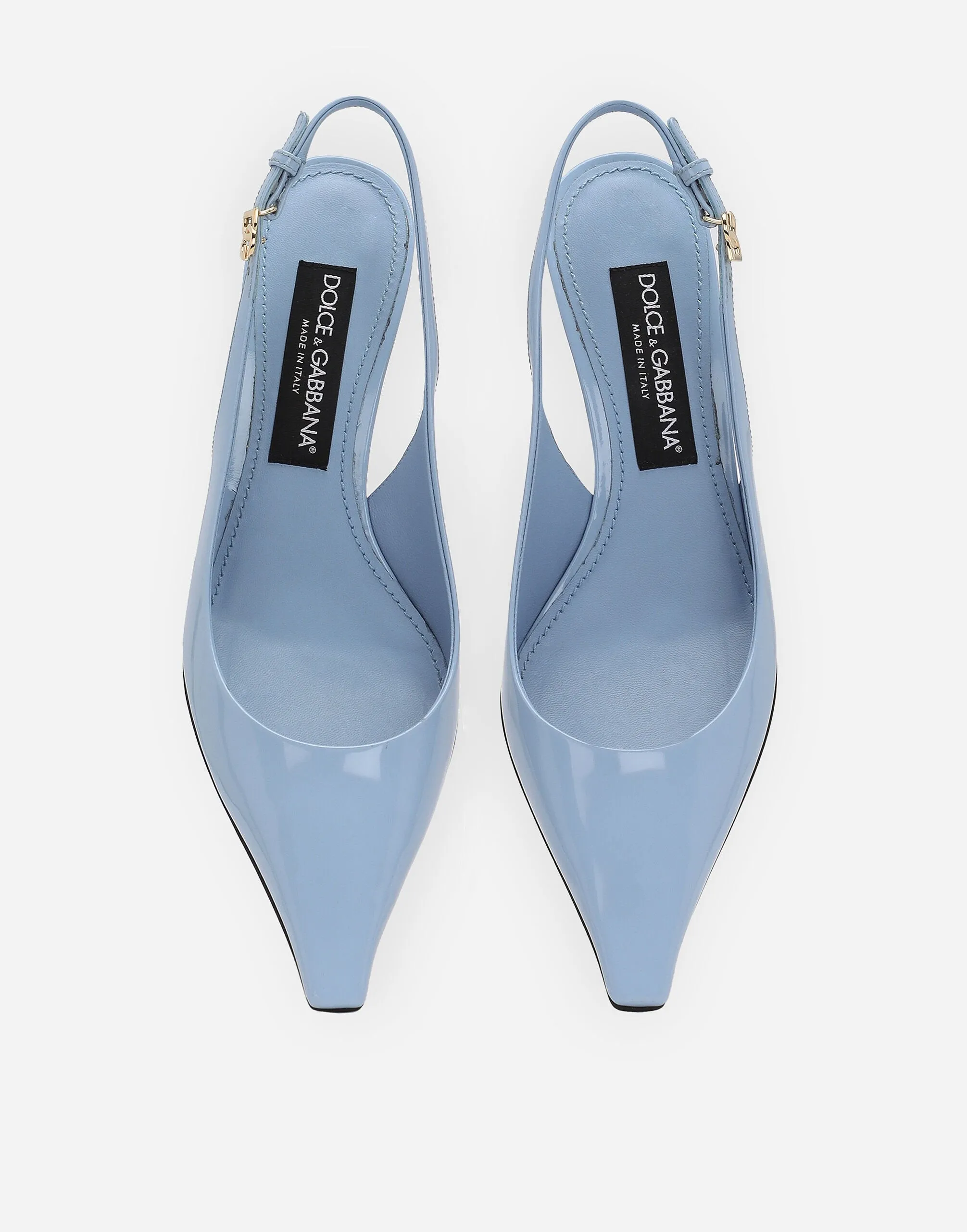 Polished Calfskin Slingbacks