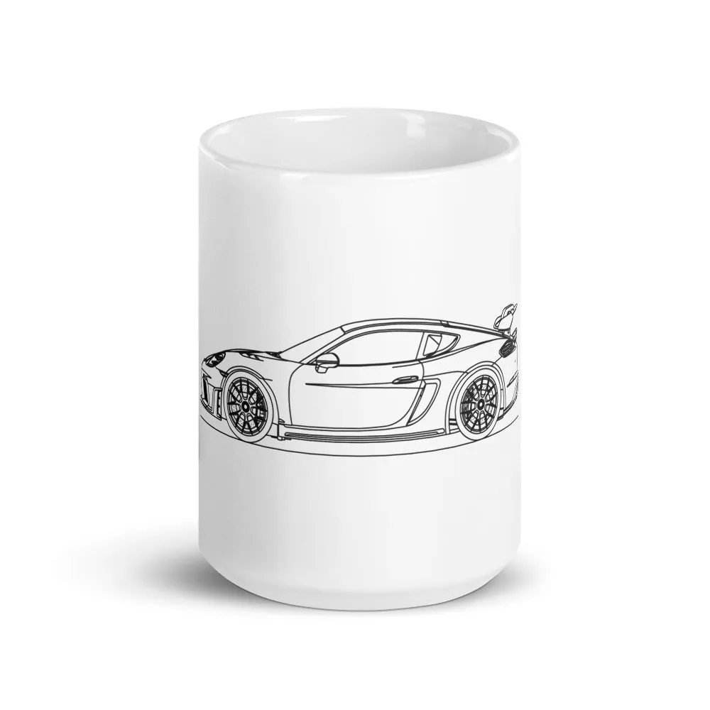 Porsche 718 GT4 RS Silhouette Mug