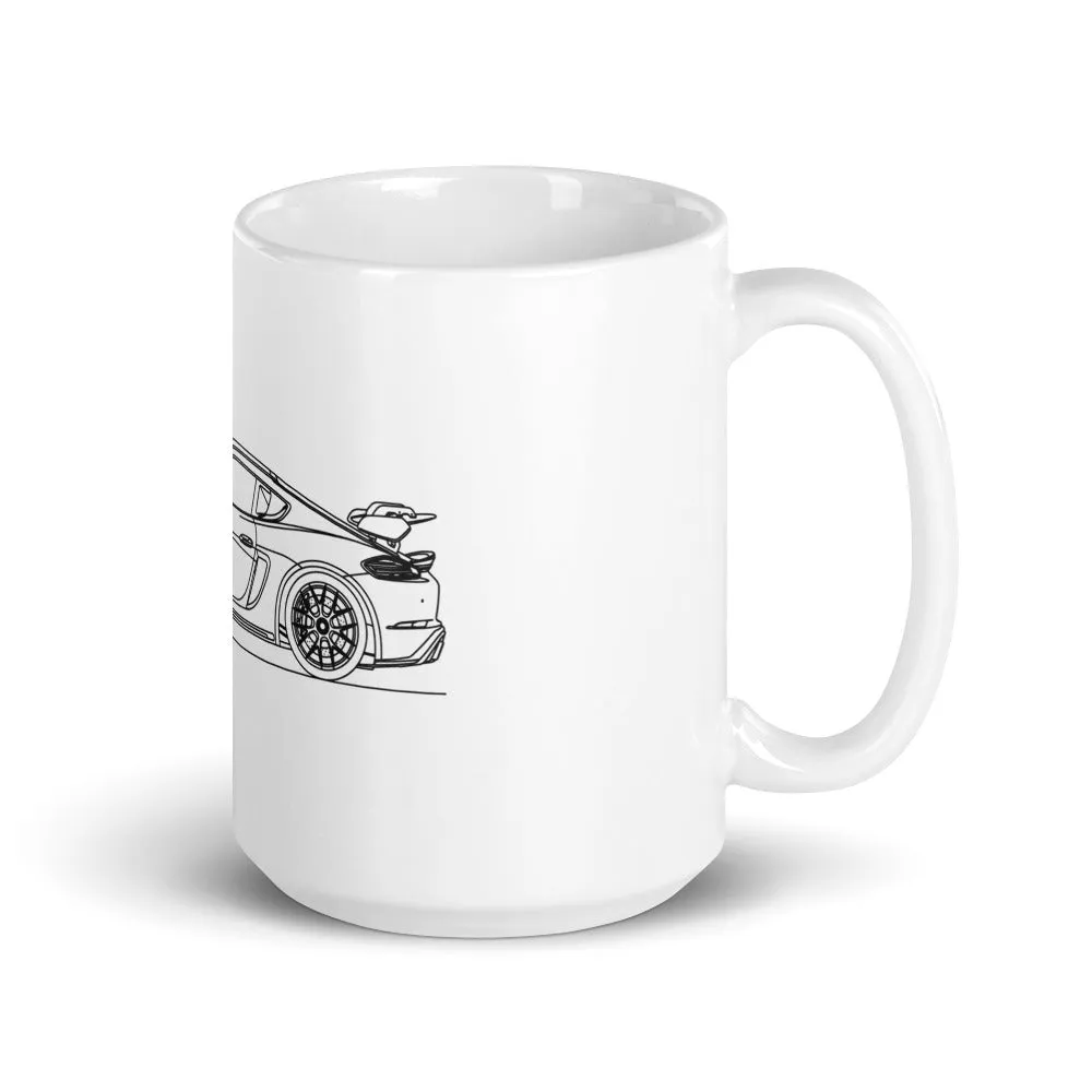 Porsche 718 GT4 RS Silhouette Mug