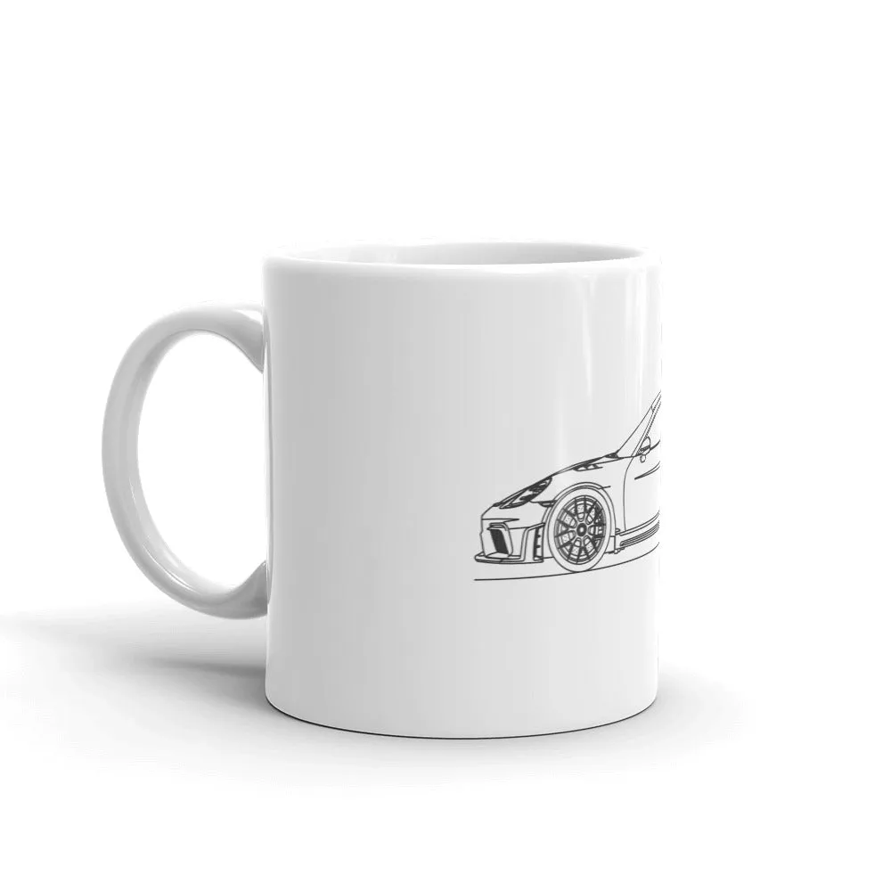 Porsche 718 GT4 RS Silhouette Mug