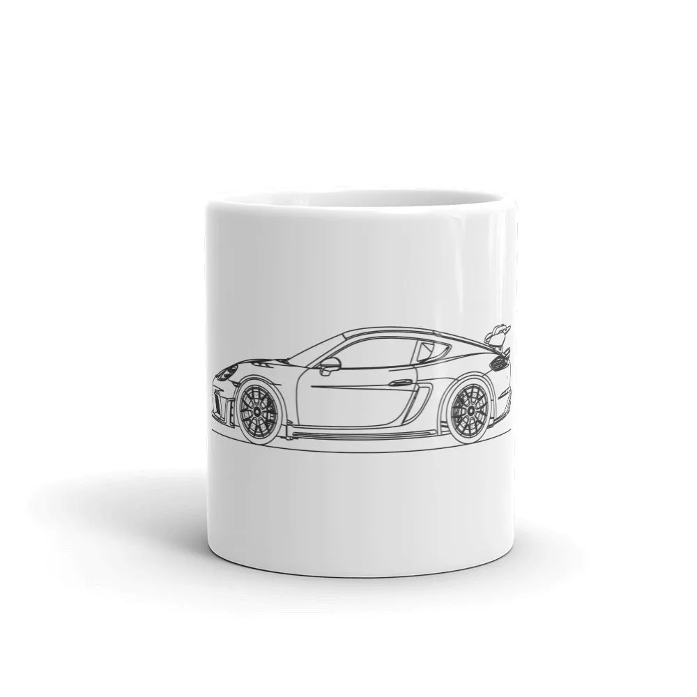 Porsche 718 GT4 RS Silhouette Mug