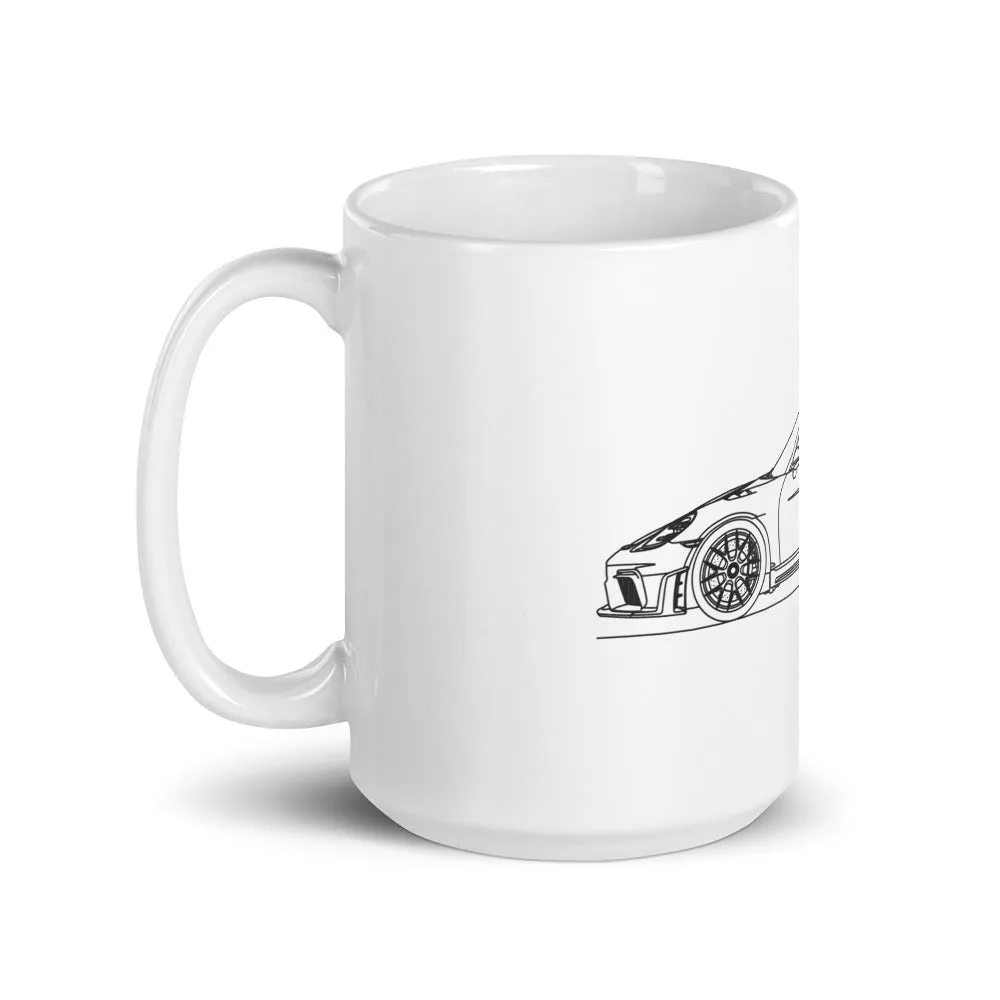 Porsche 718 GT4 RS Silhouette Mug