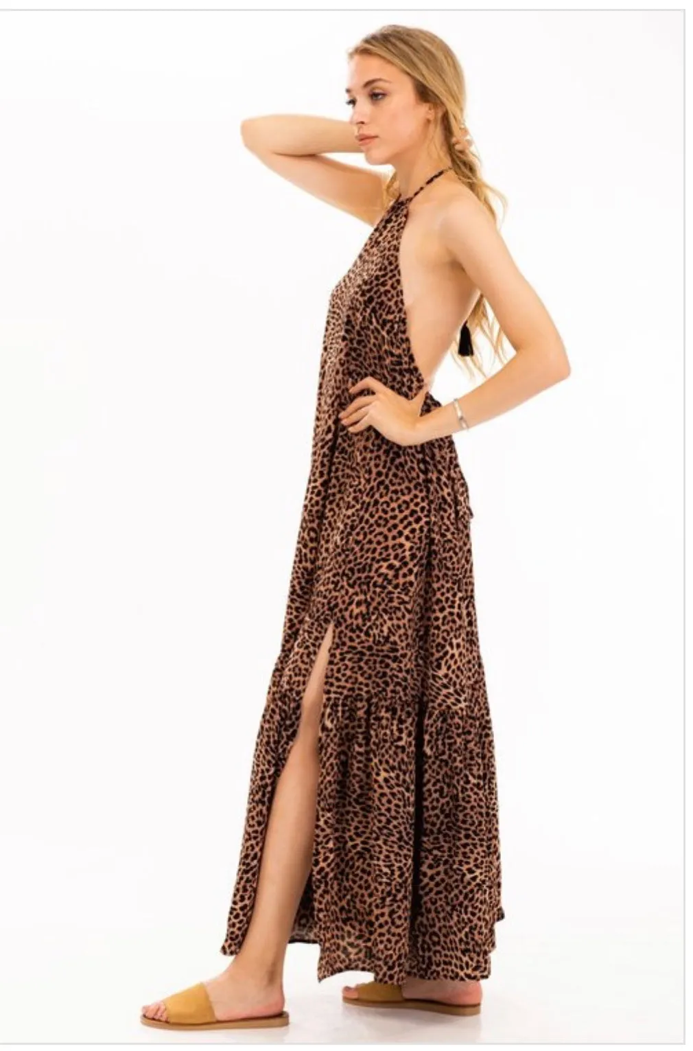Purrfect halter dress