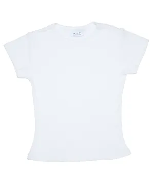 RLT RIBBED TEE - WHITE