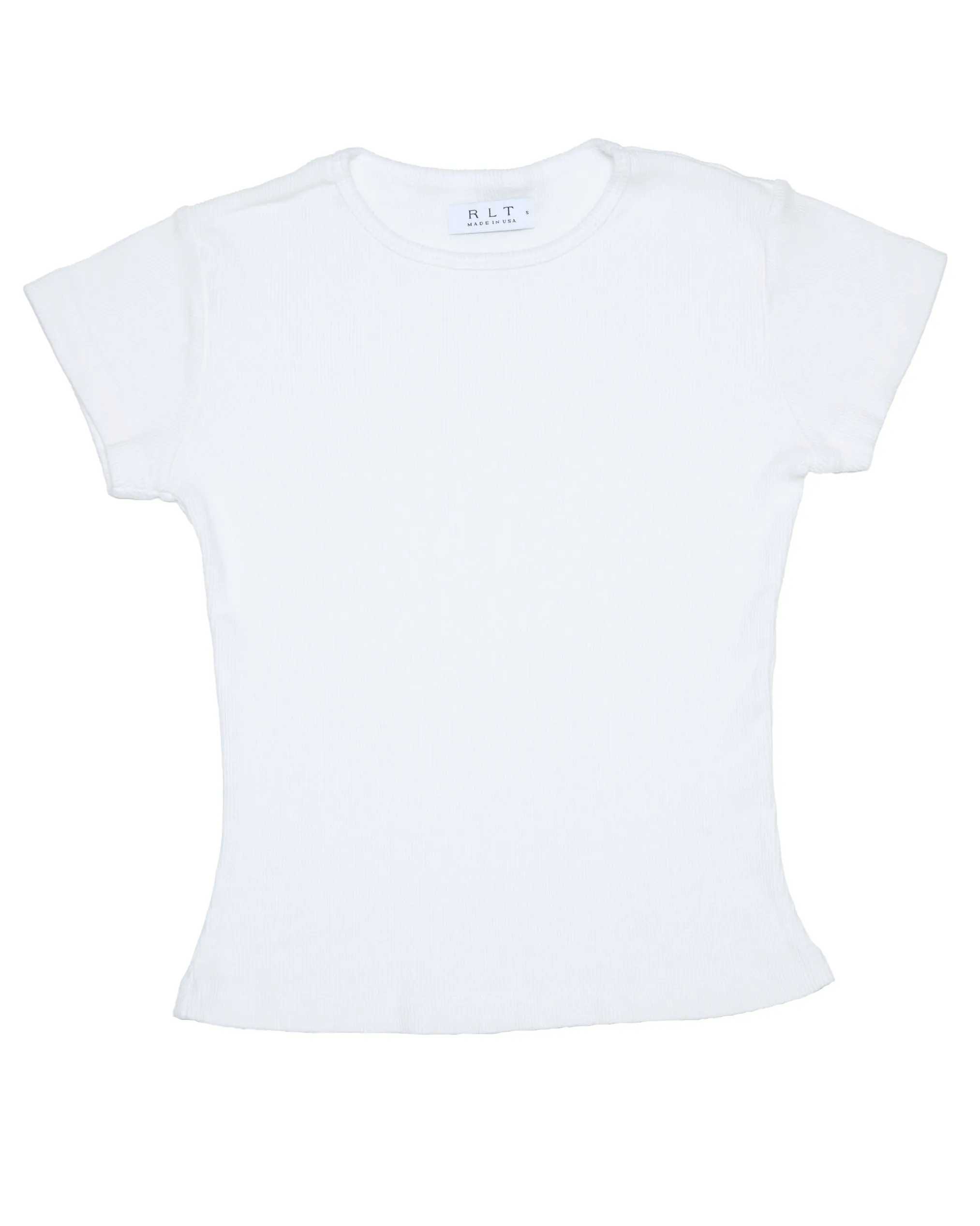 RLT RIBBED TEE - WHITE