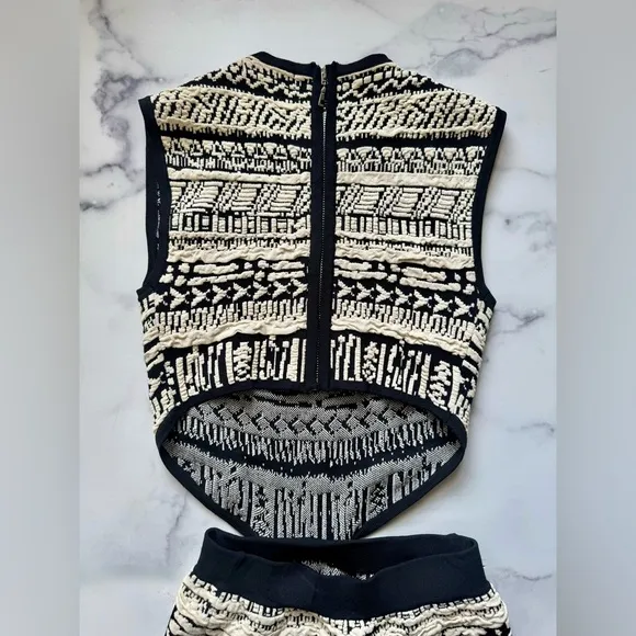 Ronny Kobo Textured Knit Cutout Dress, Size XS