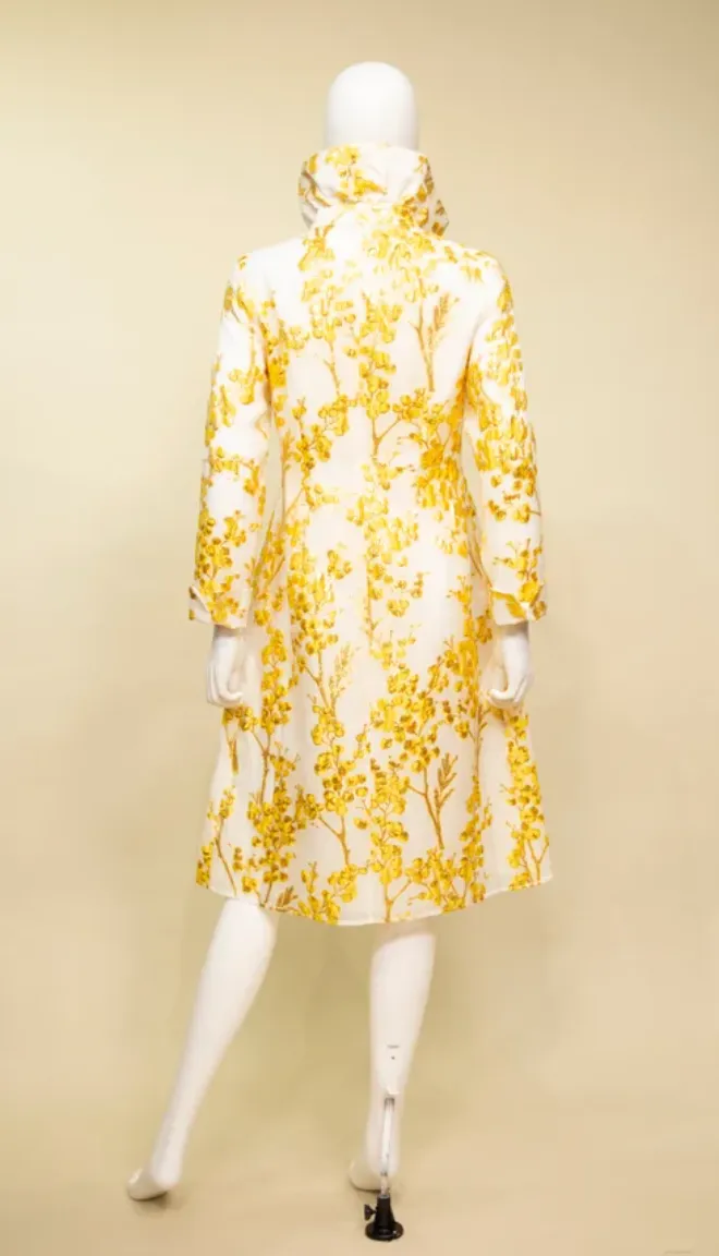 S24013 - Brocade A-Line Dress