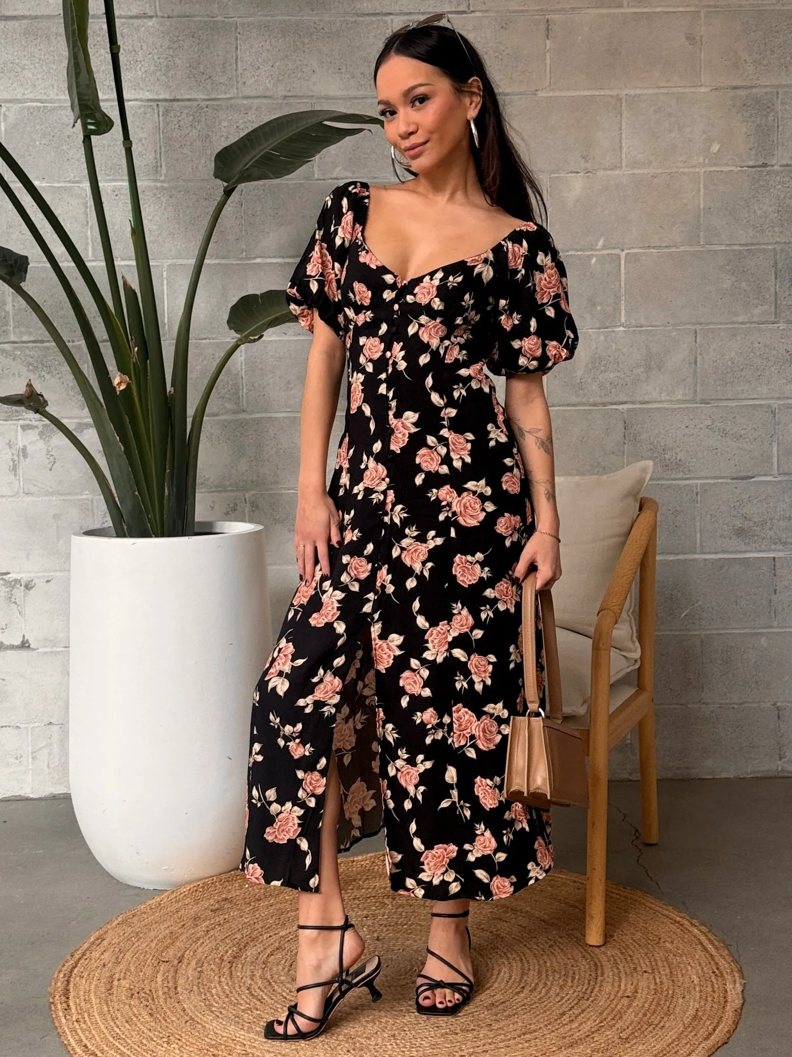 SALTWATER LUXE Liberty Floral Midi Dress
