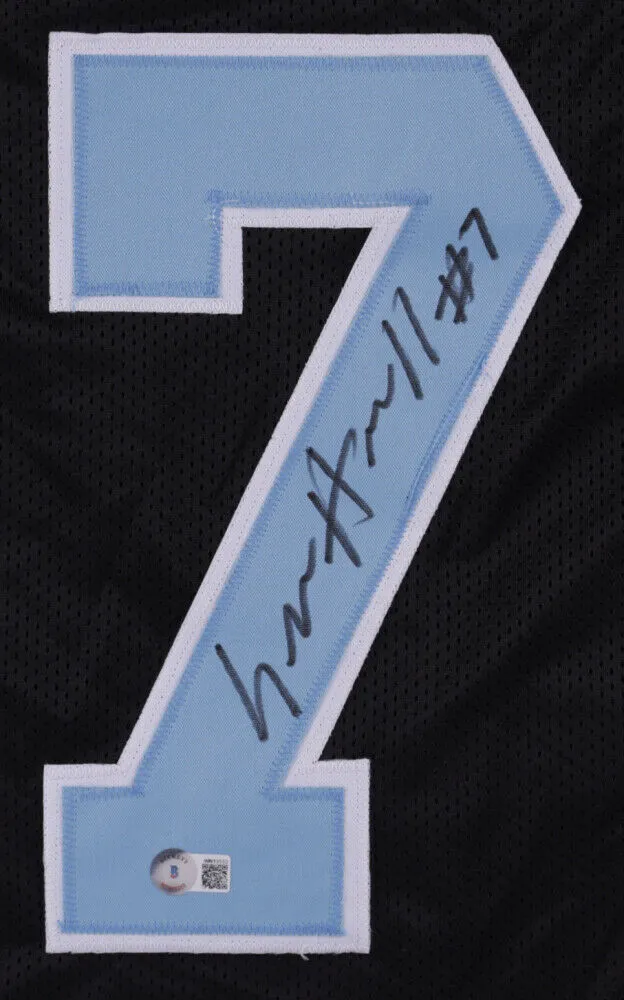 Sam Howell Signed North Carolina Jersey (Beckett Holo) Tar Heels 2021 Junior Q.B