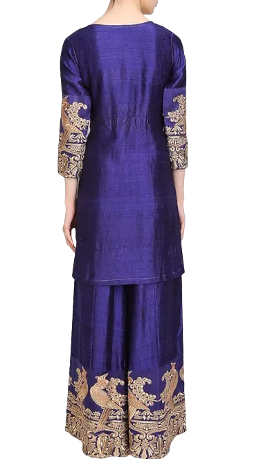 SAMPLE SALE: Mithu Embroidered Kurta and Palazzo Set