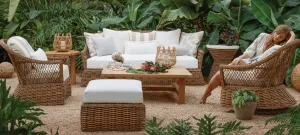 Sarasota Outdoor Wicker Sofa - Raffia