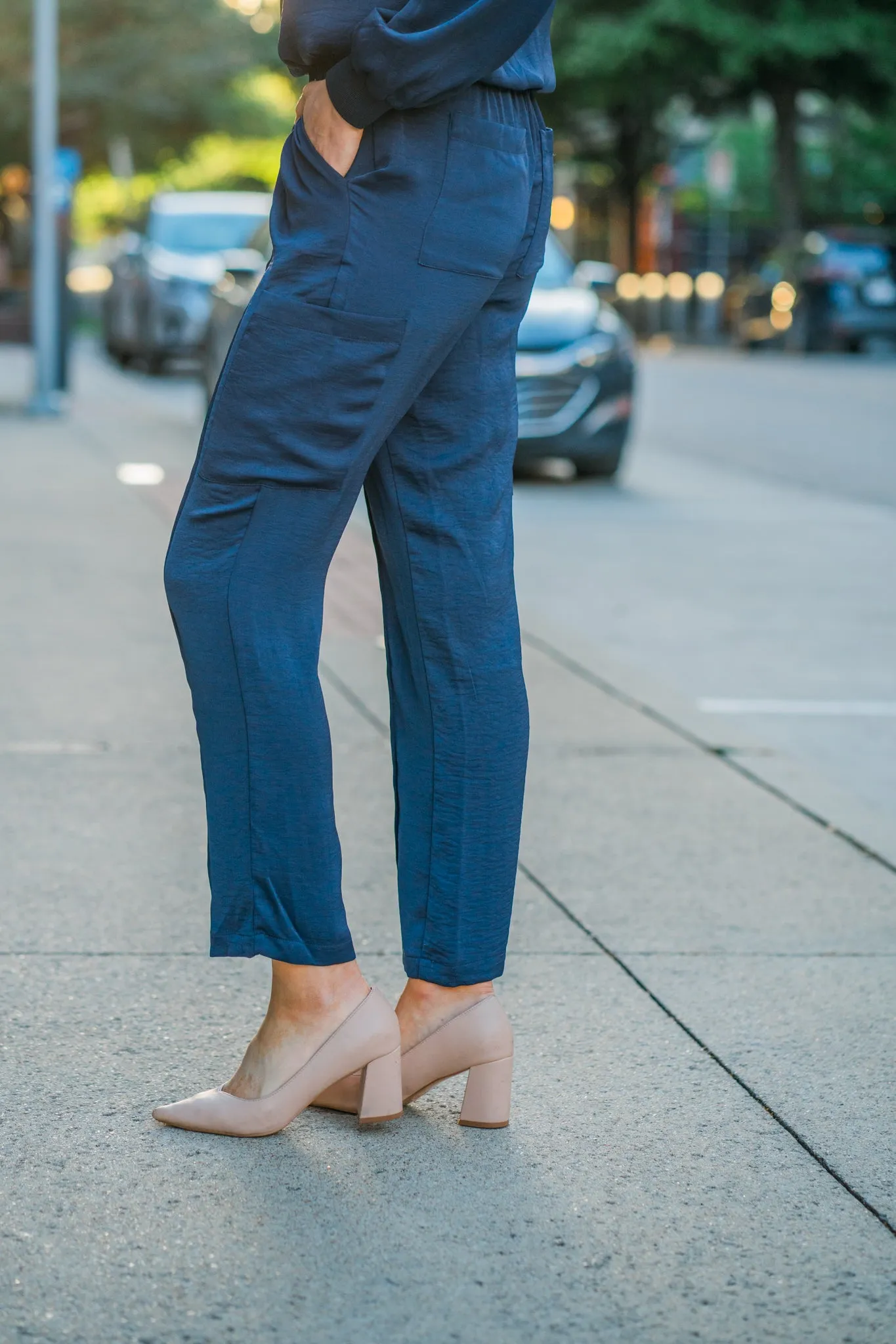 Satin Drawstring Pants