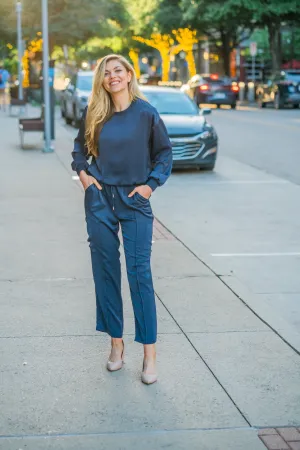 Satin Drawstring Pants