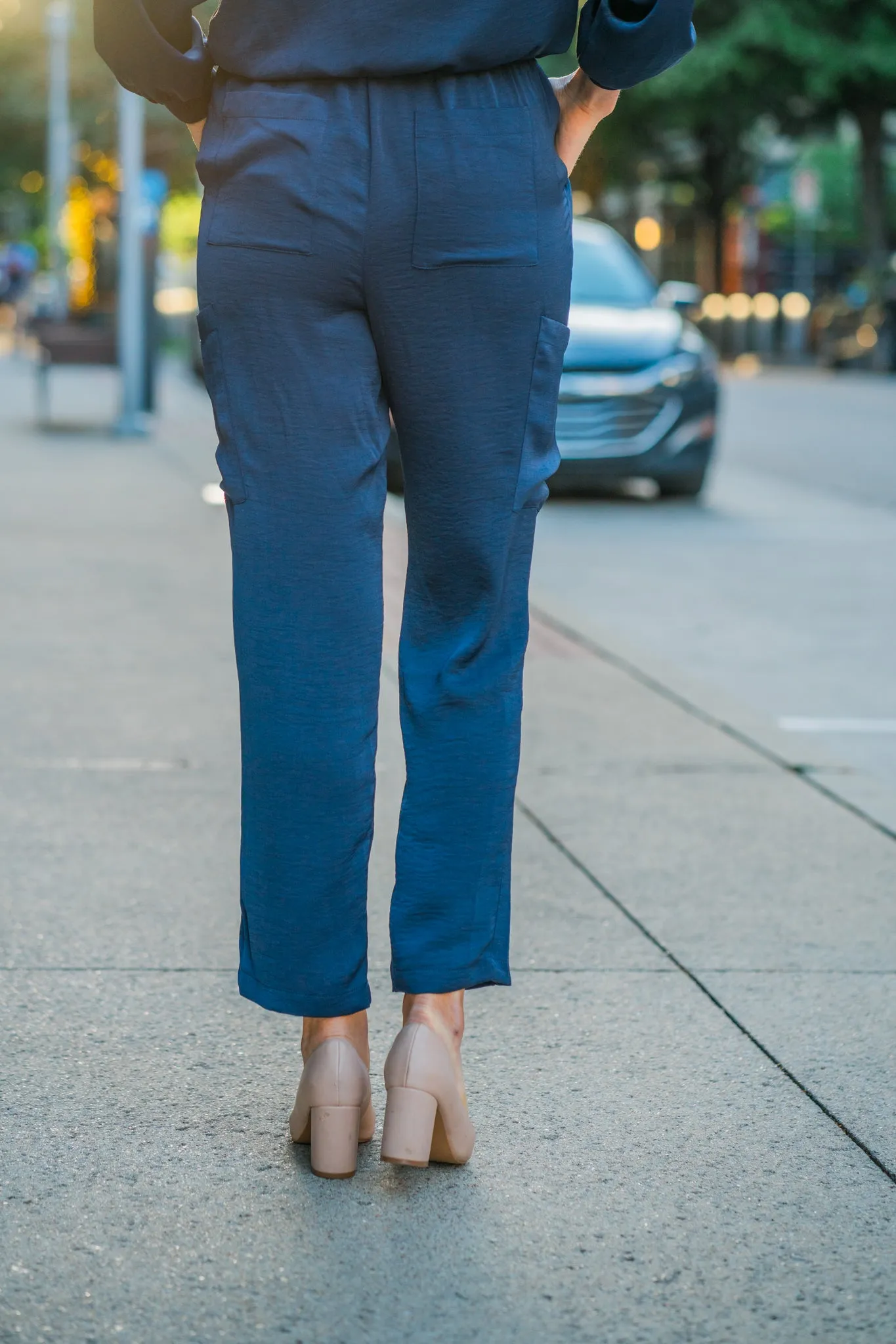 Satin Drawstring Pants