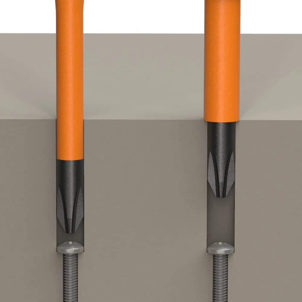 Screwdriver Set, Slim-Tip Insulated Phillips and Cabinet Tips, 2-Piece