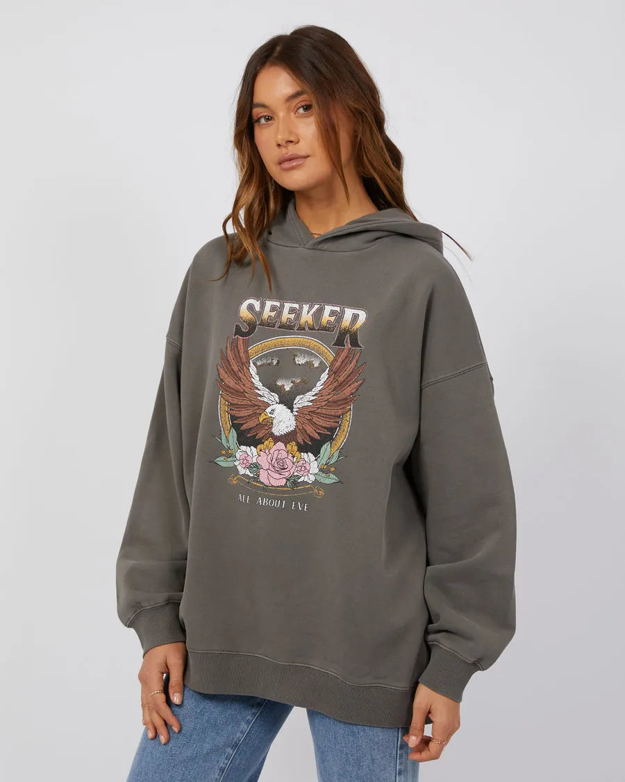 Seeker Oversized Hoodie| Charcoal