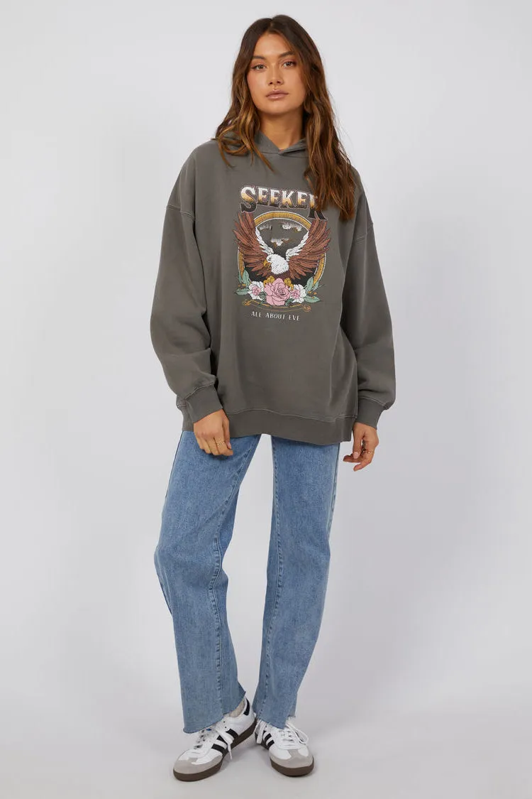 Seeker Oversized Hoodie| Charcoal