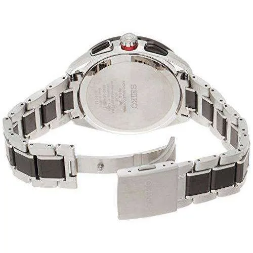 SEIKO BRIGHTZ SOLAR RADIO WAVE SPORT DESIGN SPORTY LINE TITANIUM MODEL SILVER MEN WATCH SAGA259